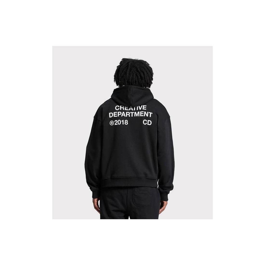 RETERNITY CREAVTIVE DEPT HOOD NEGRO