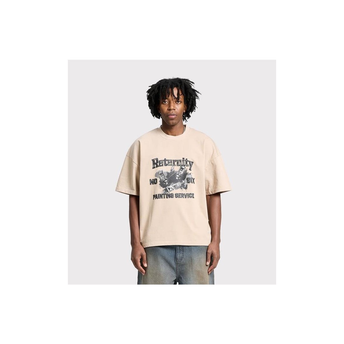 RETERNITY PAINTING SERVICE TEE BEIGE