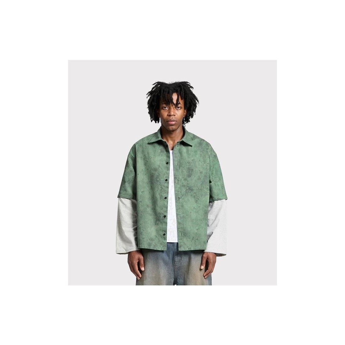 RETERNITY DELIRIA BUTTON SHIRT VERDE