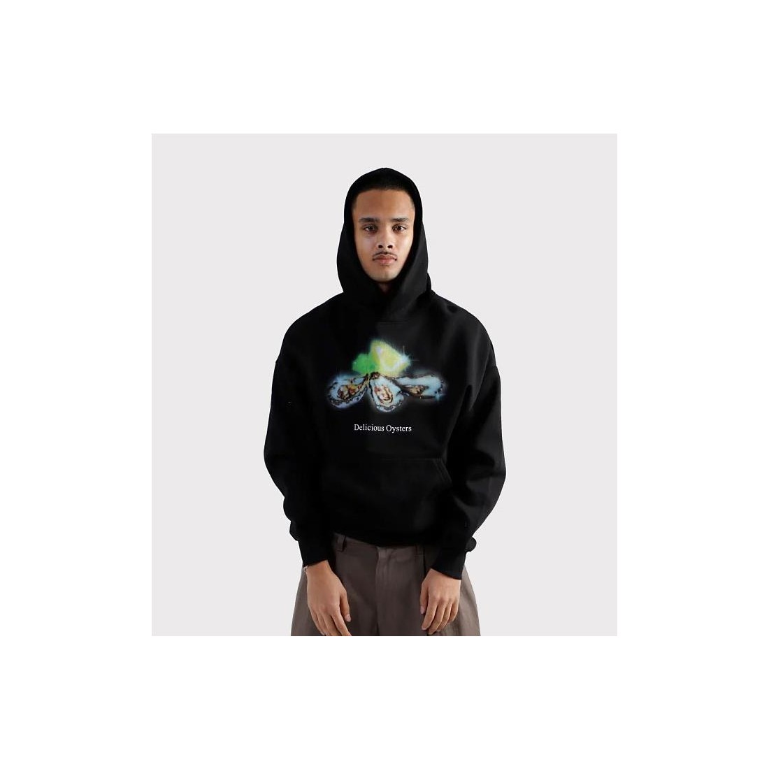 JUNGLES OYSTER HOODIE NEGRO