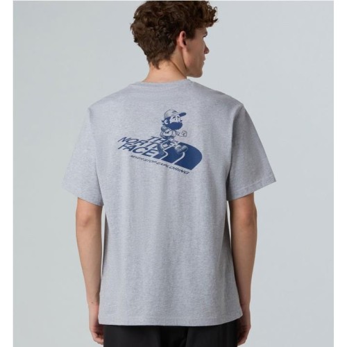 THE NORTH FACE GRAPHIC RUN TEE GRIS
