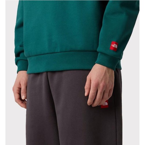 THE NORHT FACE REDBOX HOODIE VERDE CLARO