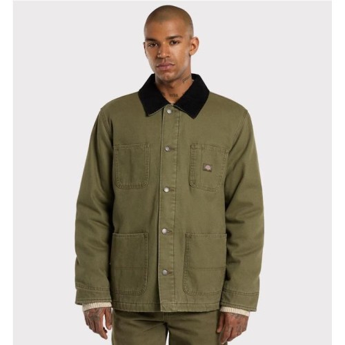 DICKIES LINED CHORE CANVAS JKT VERDE OLIVA 2