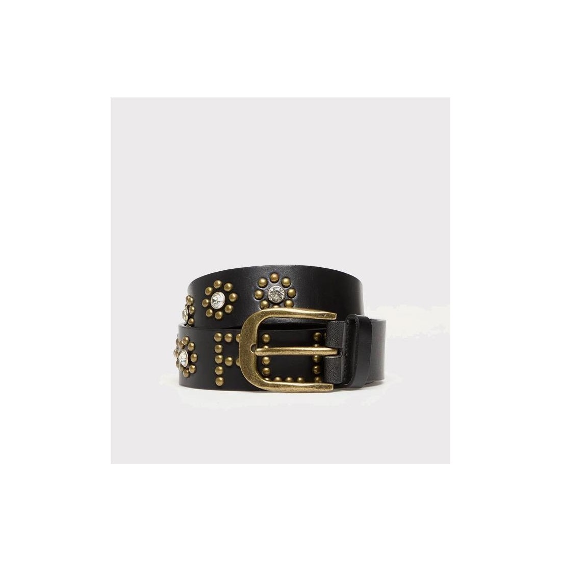 PLEASURES STUDDED BELT NEGRO