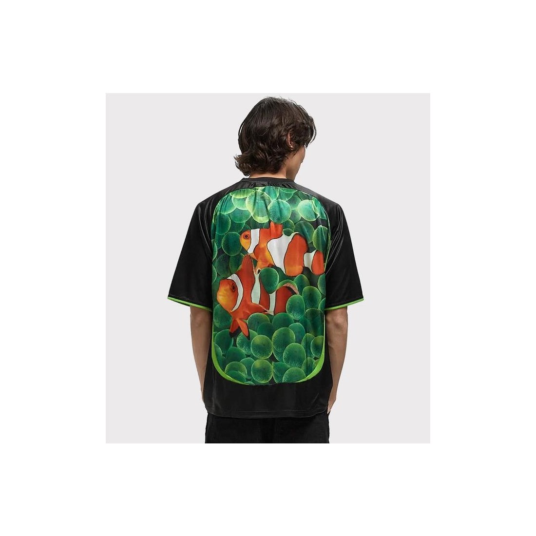 PLEASURES AQUA SOCCER JERSEY NEGRO