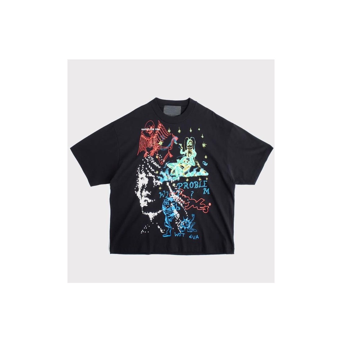 JUNGLES WINTER TEST PRINT TEE NEGRO