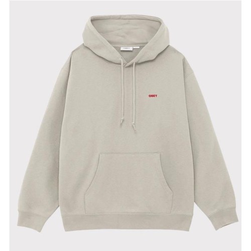 OBEY ART STUDIO FLOWERS HOODIE BEIGE1