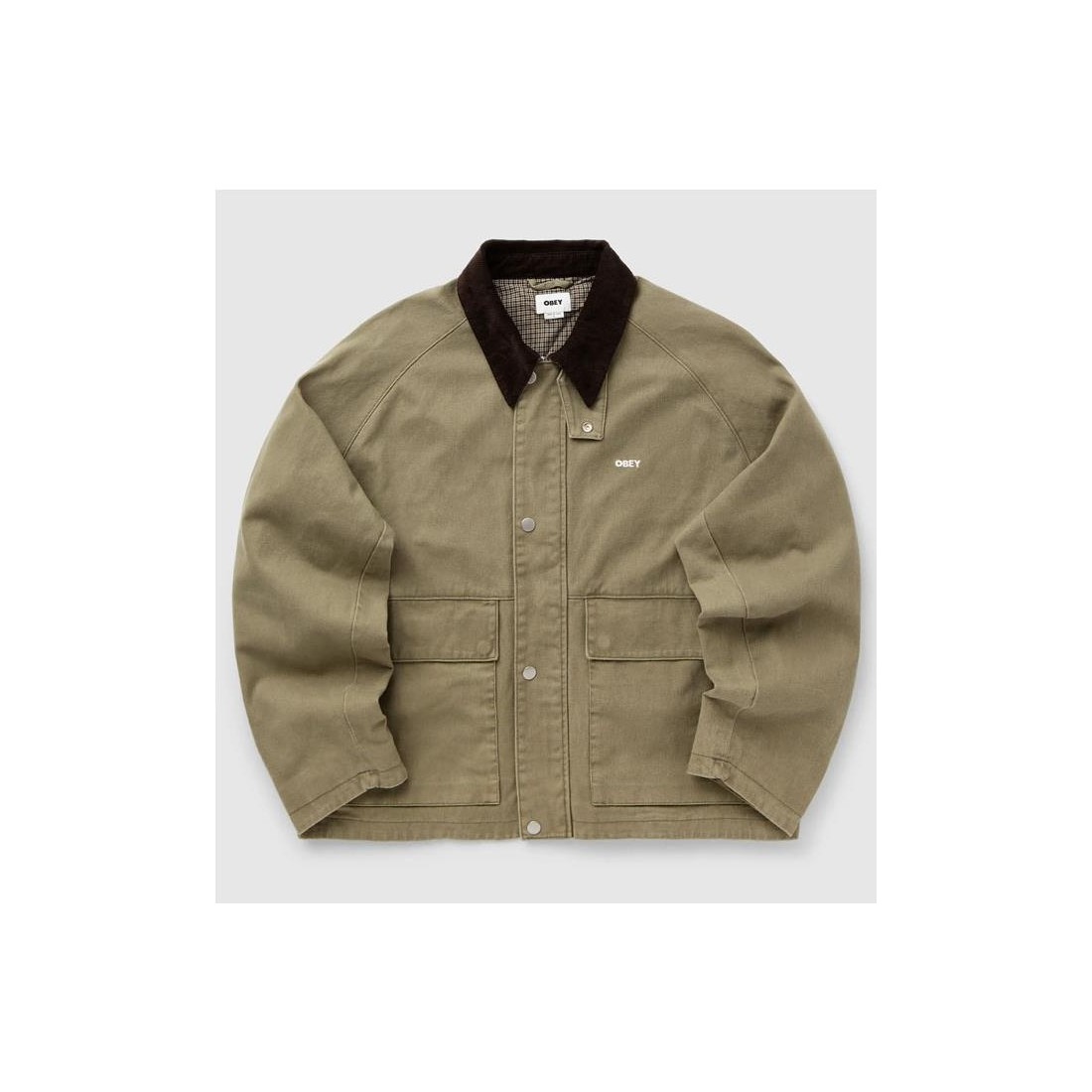 OBEY CADEN WORK JACKET VERDE OLIVA