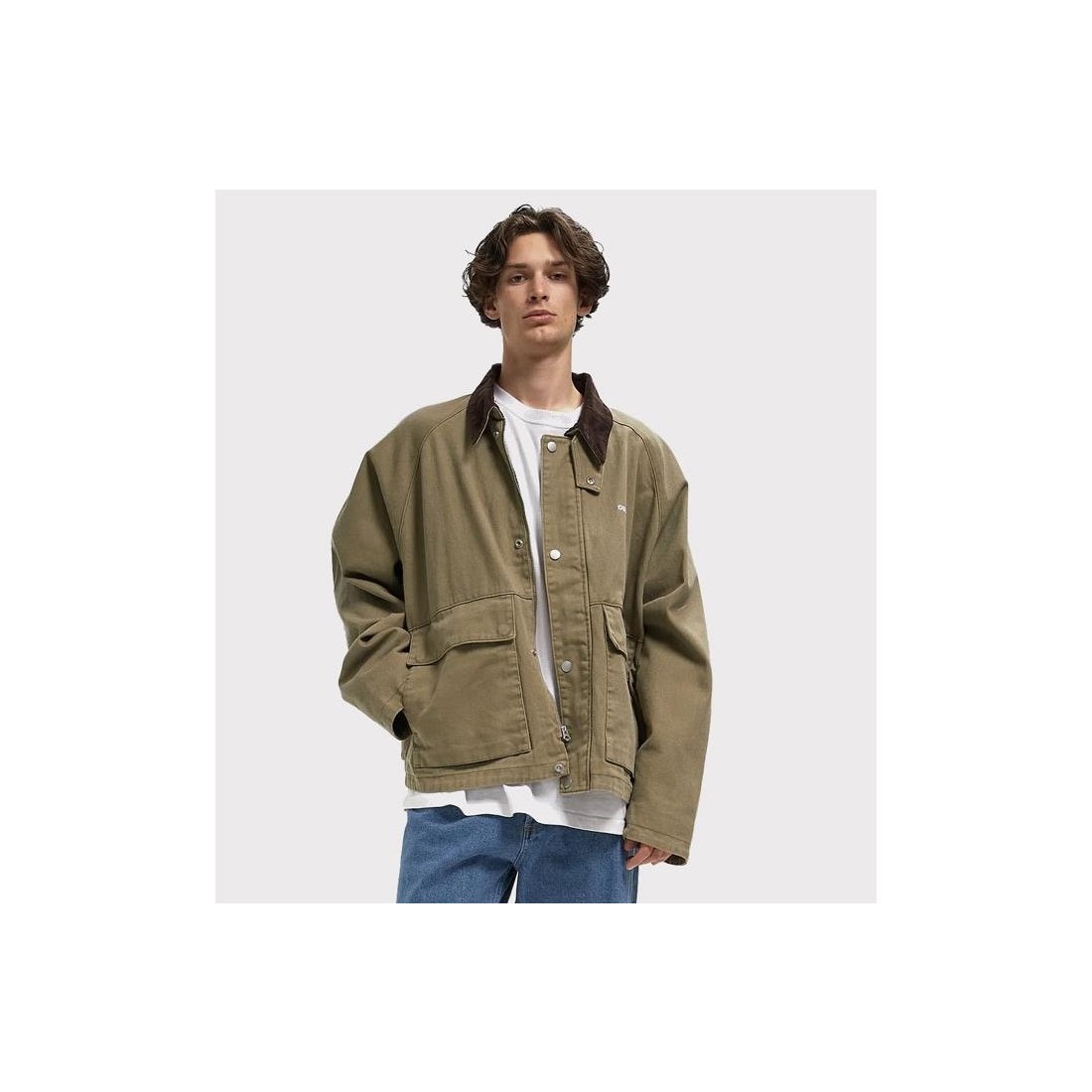 OBEY CADEN WORK JACKET VERDE OLIVA