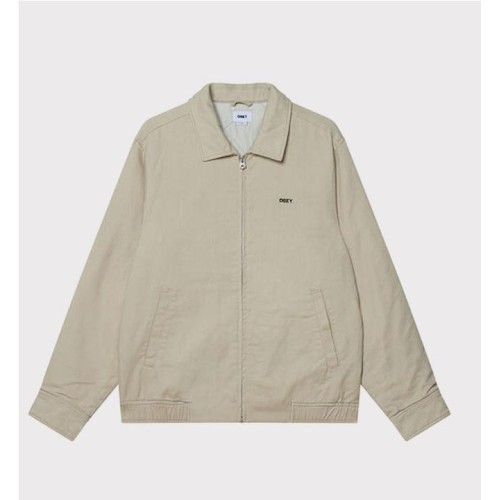 OBEY MILTON JACKET BEIGE 2