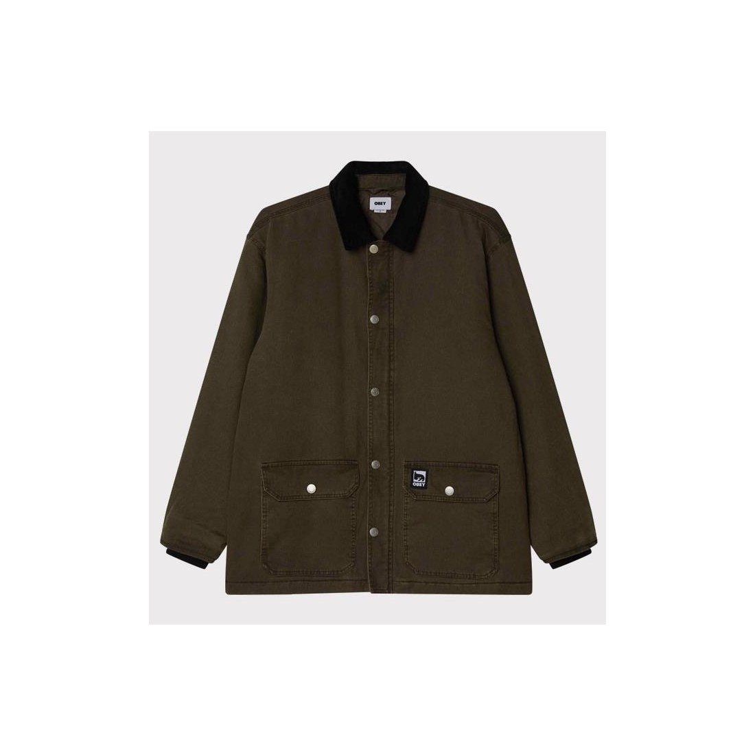 OBEY NORTON BARN COAT JKT VERDE OLIVA