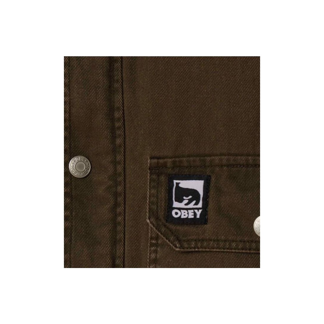OBEY NORTON BARN COAT JKT VERDE OLIVA