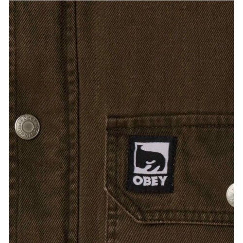 OBEY NORTON BARN COAT JKT VERDE OLIVA