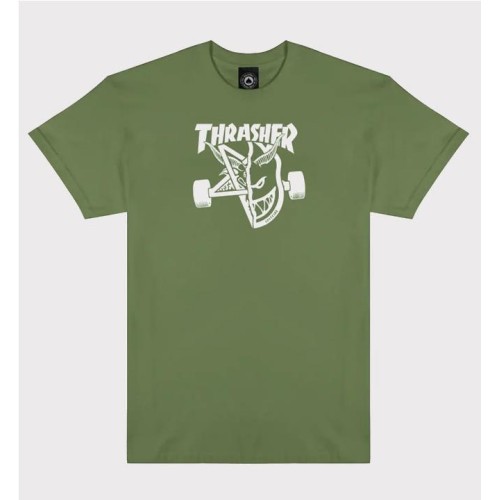 THRASHER TRASH BURN TEE VERDE