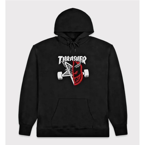 THRASHER THRASH BURN HOOD NEGRO