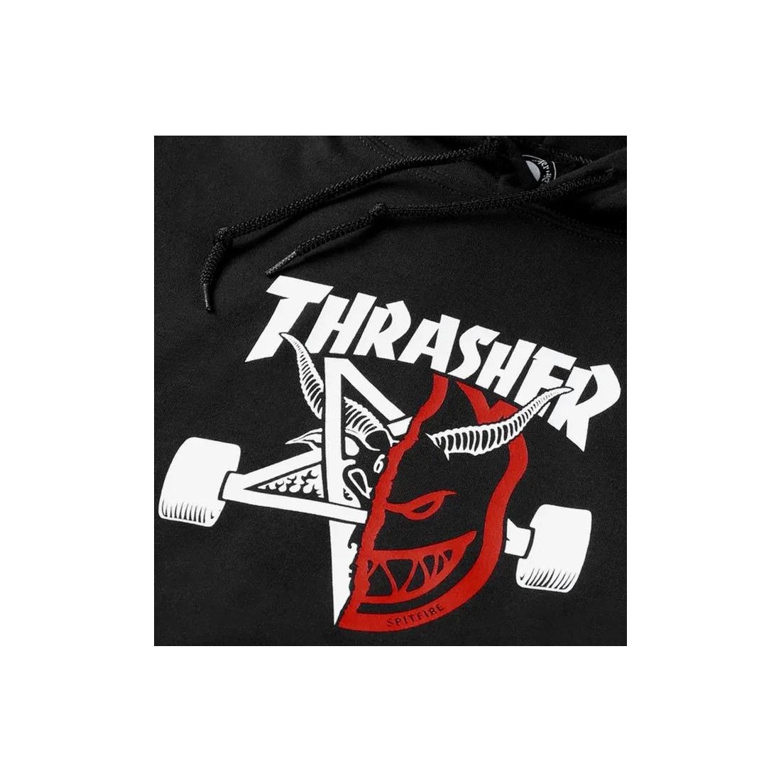 THRASHER THRASH BURN HOOD NEGRO