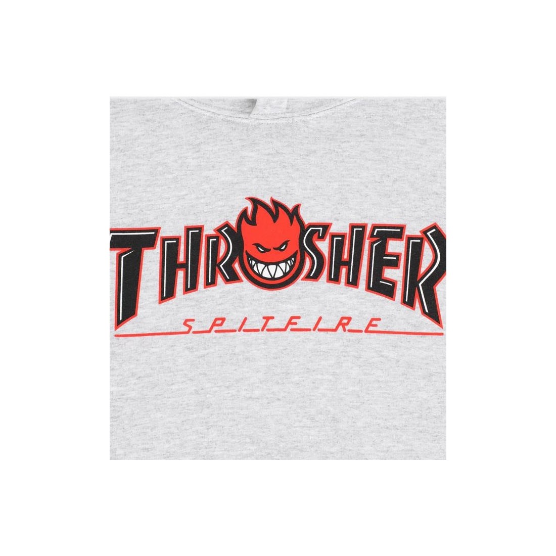 THRASHER BIG HEAD OUTLINE HOOD GRIS