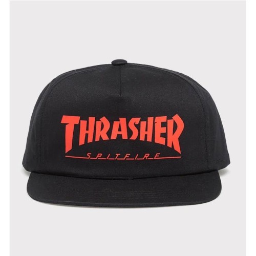 THRASHER X SPITFIRE SNAPBACK NEGRO