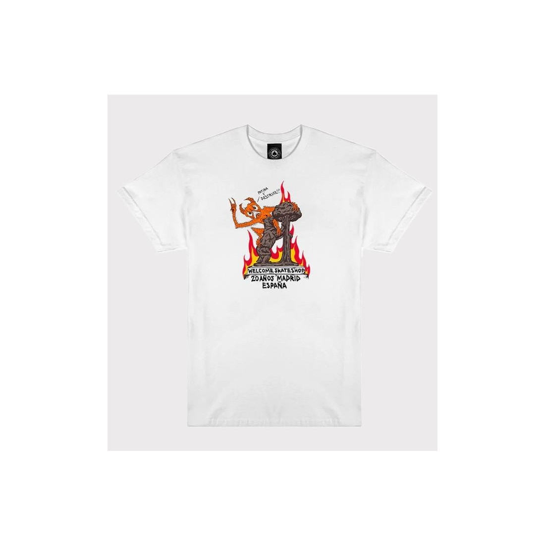 THRASHER PATINA Y DESTRUYE TEE BLANCO