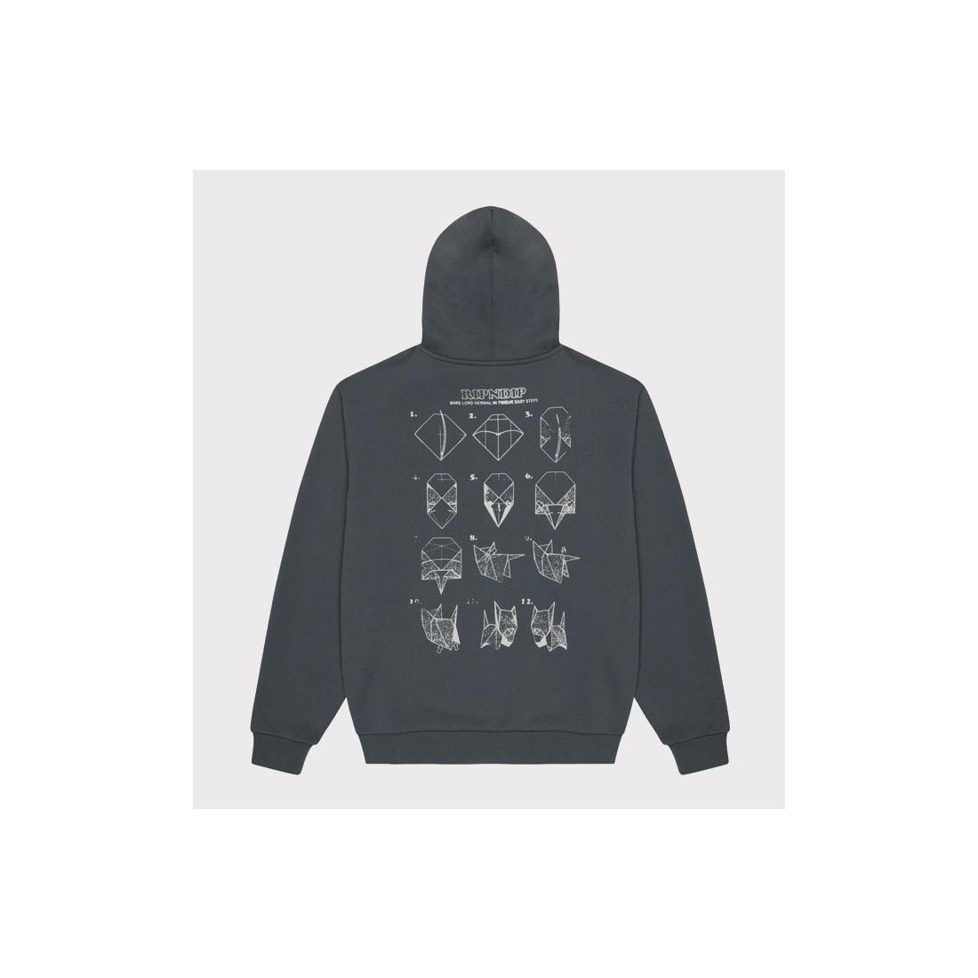 RIPNDIP ORIGAMI HOODIE GRIS