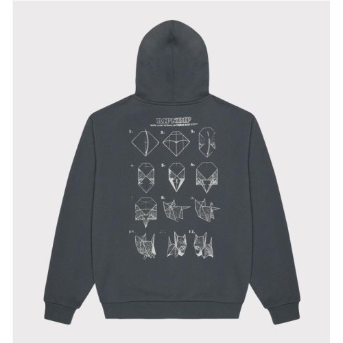 RIPNDIP ORIGAMI HOODIE GRIS