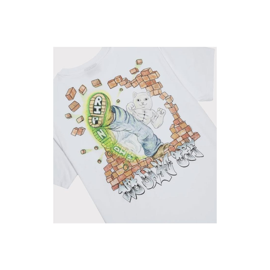 RIPNDIP KARATE KAT TEE BLANCO