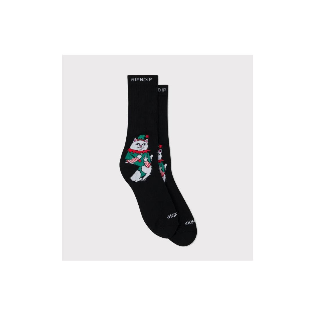 RIPNDIP NERMAL ELF SOCKS NEGRO