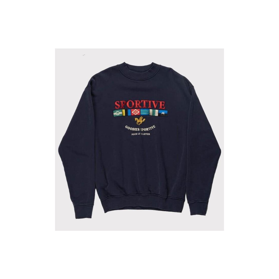 GOODIES SPORTIVE LGCY FLG CREW AZUL MARINO