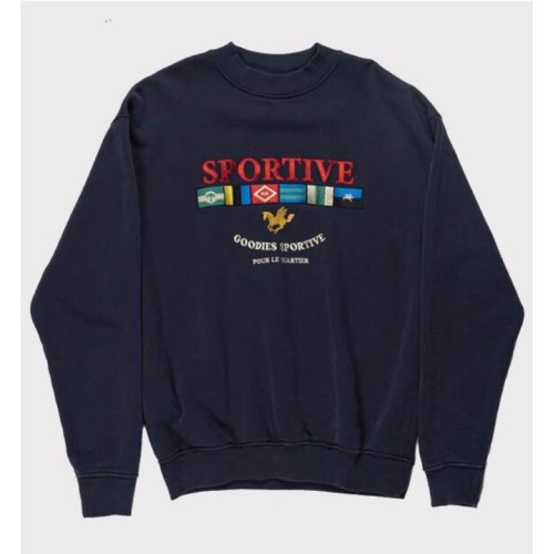 GOODIES SPORTIVE LGCY FLG CREW AZUL MARINO