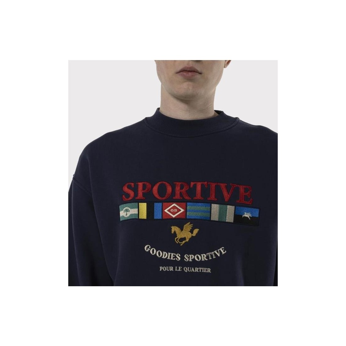 GOODIES SPORTIVE LGCY FLG CREW AZUL MARINO
