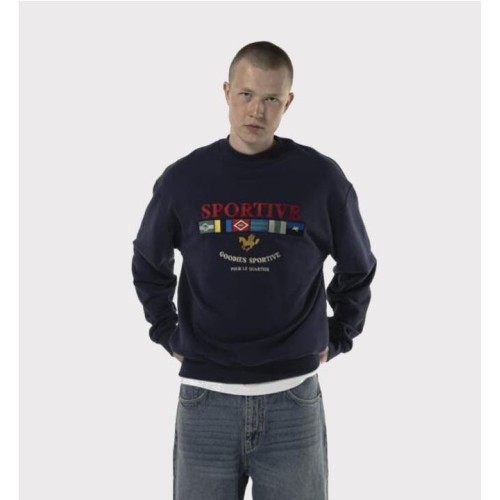 GOODIES SPORTIVE LGCY FLG CREW AZUL MARINO