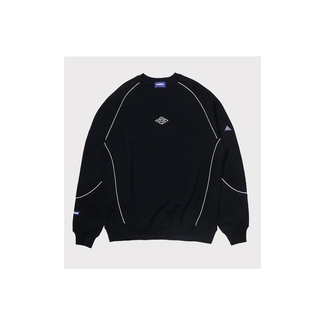 DEVA STATES PANEL CREWNECK NEGRO