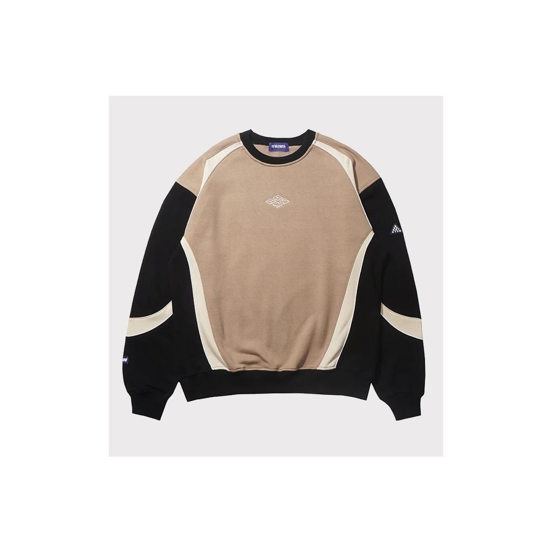 DEVA STATES PANEL CREWNECK BLANCO