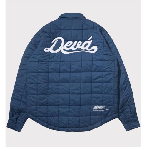 DEVA STATES SCRIPT OVERSHIRT AZUL BLANCO