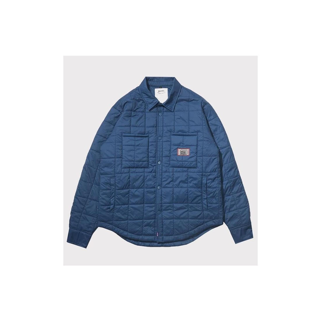 DEVA STATES SCRIPT OVERSHIRT AZUL BLANCO