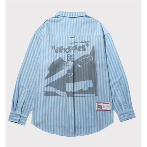 DEVA STATES PINS WORKSHIRT AZUL BLANCO