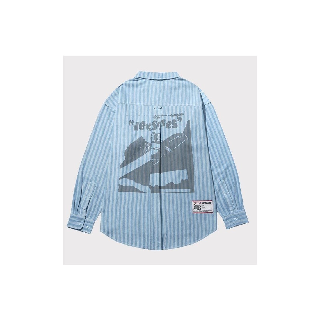 DEVA STATES PINS WORKSHIRT AZUL BLANCO