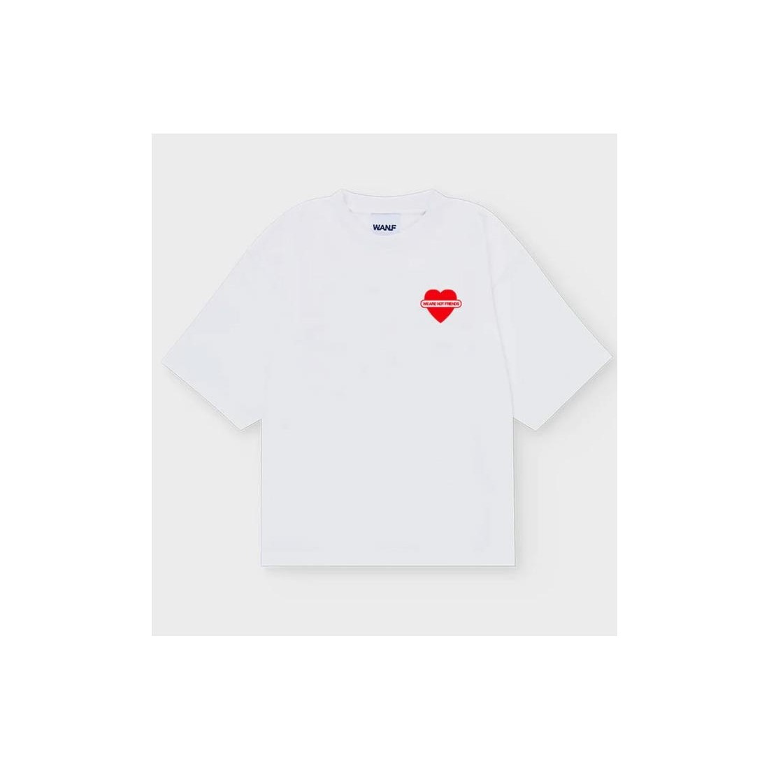 WE ARE NOT FRIENDS LOVE BH HRT BLANCO