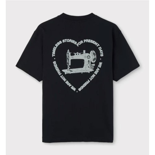 WE ARE NOT FRIENDS SEWING TEE NEGRO