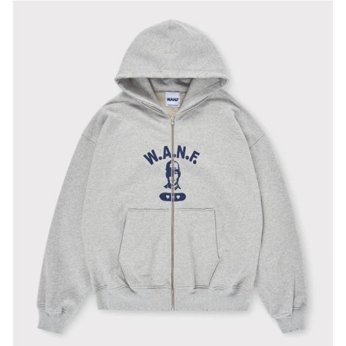 WE ARE NOT FRIENDS BOXY HODDIE GRIS