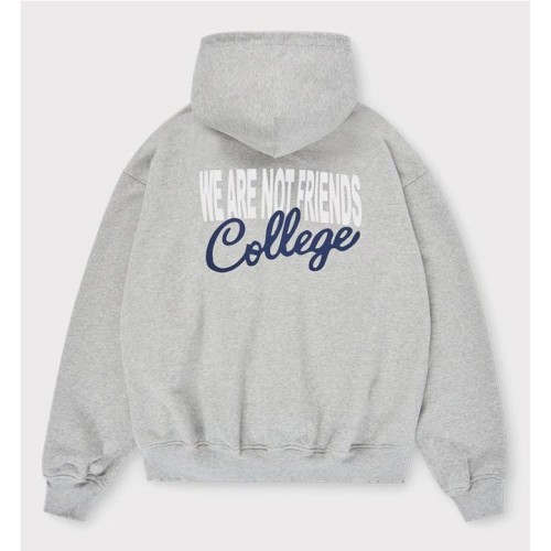WE ARE NOT FRIENDS BOXY HODDIE GRIS 2