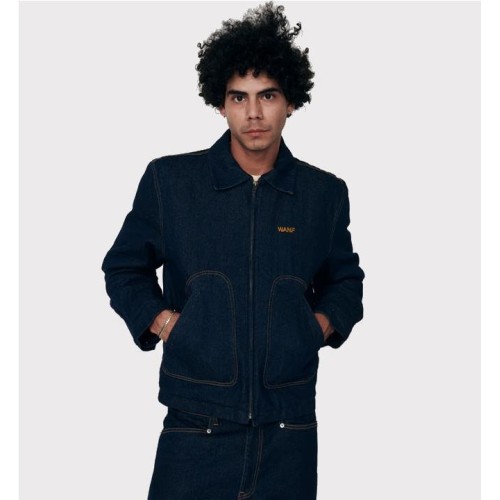 WE ARE NOT FRIENDS CLUB JACKET AZUL BLANCO
