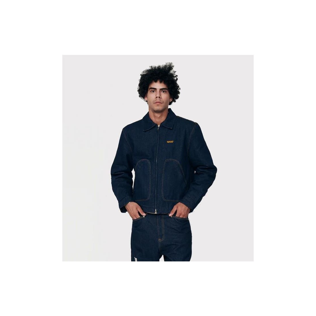 WE ARE NOT FRIENDS CLUB JACKET AZUL BLANCO