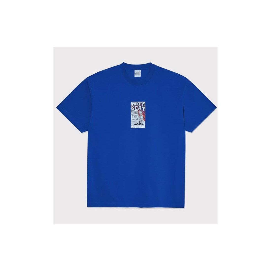 POLAR TAKE A SEAT TEE AZUL BLANCO