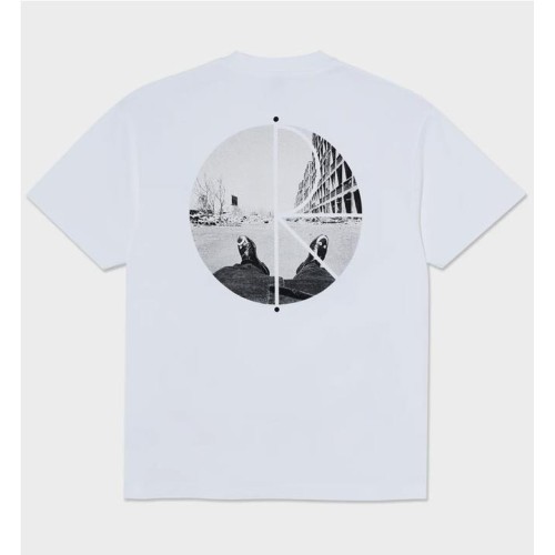 POLAR FILL LOGO HAPPY SAD TEE BLANCO