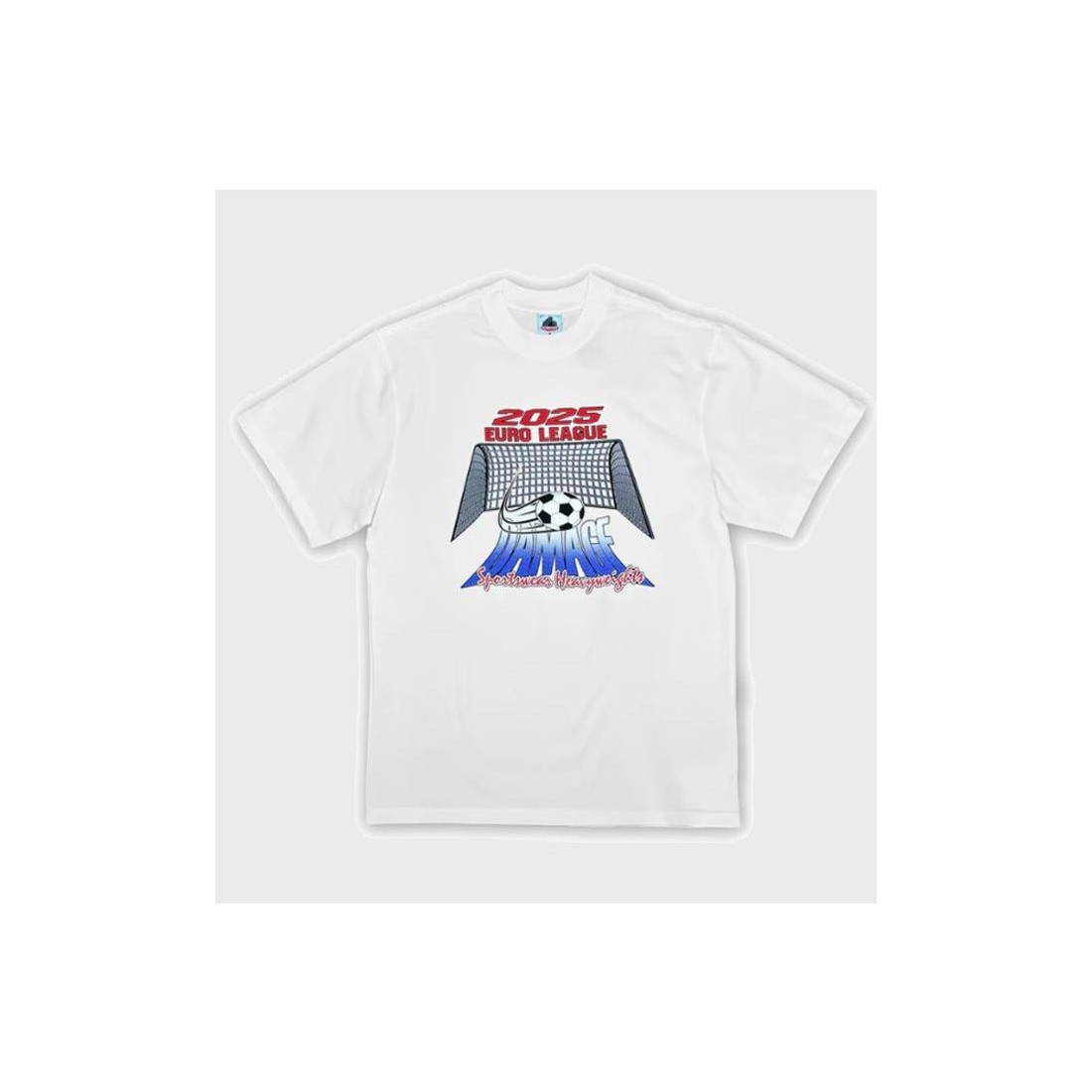 DAMAGE EUROLIGA TEE BLANCO