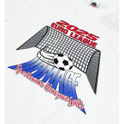 DAMAGE EUROLIGA TEE BLANCO