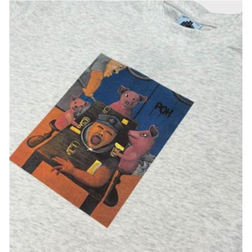 DAMAGE POH BANQUETE TEE GRIS