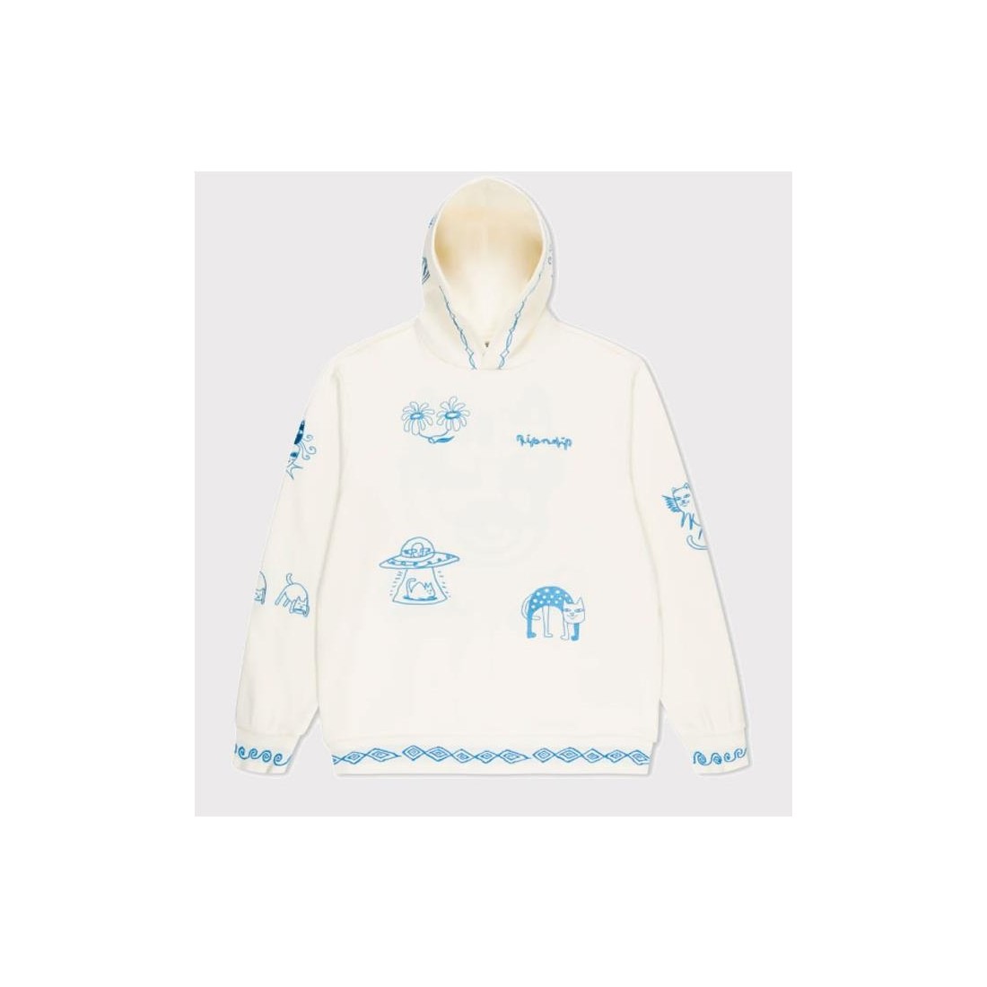 RIPNDIP BLONDED HOODIE BLANCO