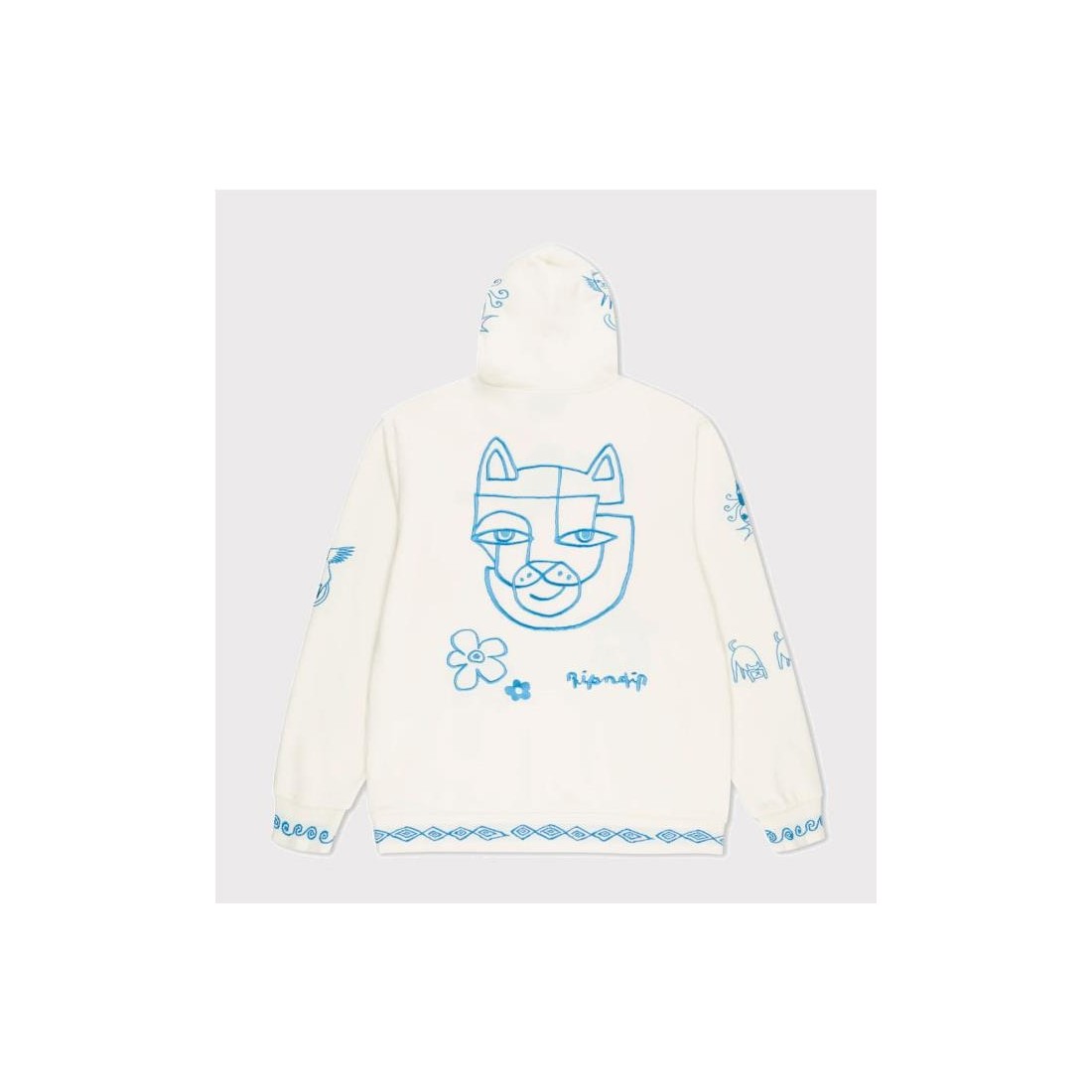 RIPNDIP BLONDED HOODIE BLANCO